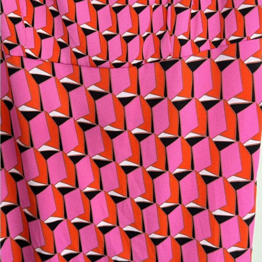 DVF Diane Von Furstenberg x Target 90s Shift Pink Modern Geo Mini Dress - Picture 6 of 9